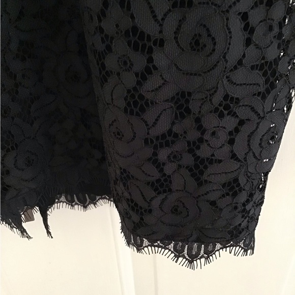 Diane Von Furstenberg black lace dress 12-14 NWOT - Picture 3 of 9